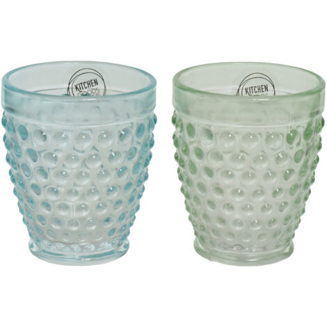Vaso de agua en cristal transparente Spary 2 colores surtidos