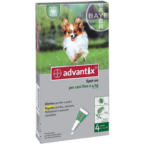 Antiparassitario spot-on 4-10 kg 4 pipette