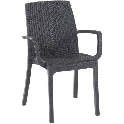 Set Di 4 Sedie Frida In Polipropilene Bianco – Struttura In Metallo, Resistenti E Leggere, Perfette Per Interno Ed Esterno