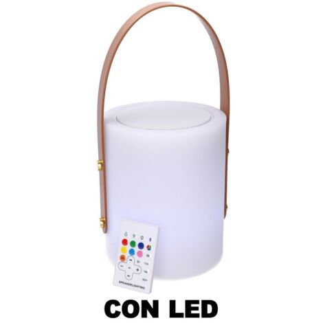 Lámpara led en plástico multicolor recargable con música cm20 h (1/5)