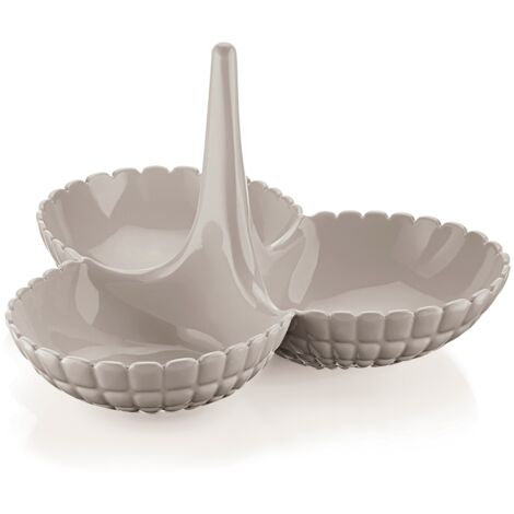Plato para entremeses Tiffany gris tórtola (1/3)