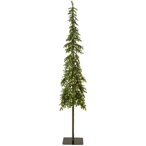 Árbol de Navidad Alpin Fir con 250 luces LED 600x300x240 verde (1/4)