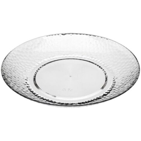 5five - plato martillado estiva transparente 27cm