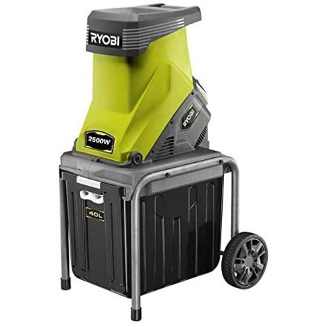 Biotriturador eléctrico Ryobi RSH2545B 2500W con cesto 40L