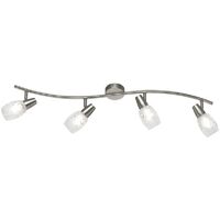Colmar Níquel Foco 4 Led Spot Cristal satinado L79 cm Trio Lighting