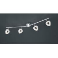 Foco Tours 4 Spot Led Cromo L80 cm Trio Iluminación