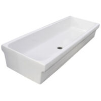 Lavabo canal cerámico 90x45x20 cm