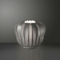 Lámpara de pie plateada de metal blanco 60 x 55h