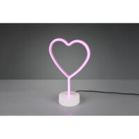 La'mpara de sobremesa corazo'n led 1,8w en pla'stico blanco con interruptor on/off r55210101