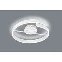 Plafón de diseño Circle Led Dimmer 4000k Parma White Trio Lighting