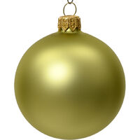 Pallina de Navidad de vidrio opaco color pistacho ø 10cm