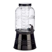 Jarra de cristal transparente vivalto enfriador grifo plástico 3800 ml