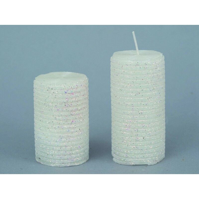 Candela Numero 4 Oaktree Glitter Blu/argento - 7,5 Cm, Per Torte Compleanno, Decorazione Feste - 4