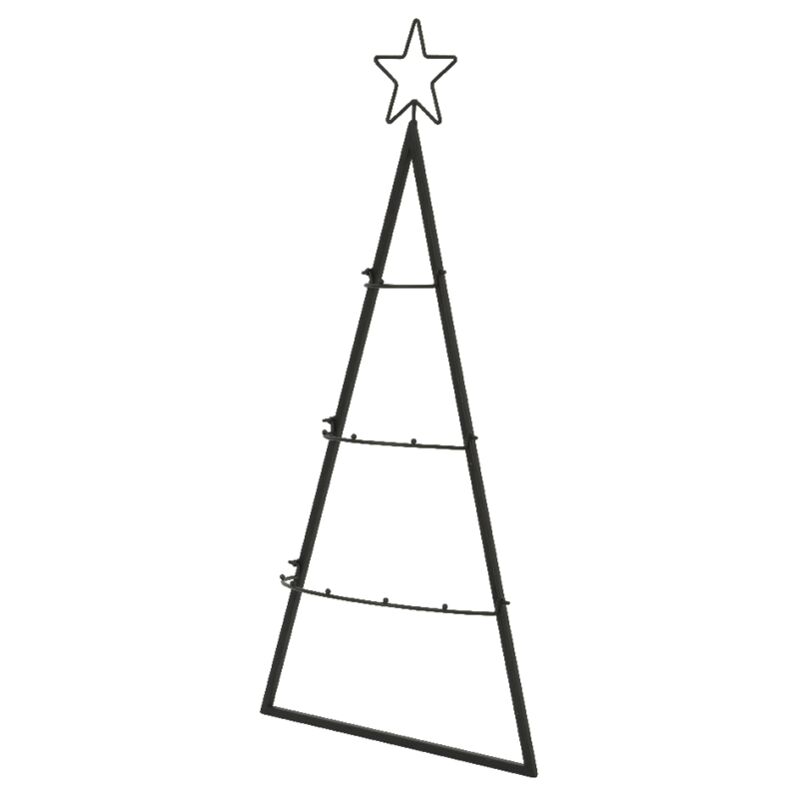 Leuchtender Weihnachtsbaum aus Metall, H80 cm