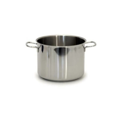18 cm großer Edelstahltopf mit 2 Gnali-Griffen (1/4)