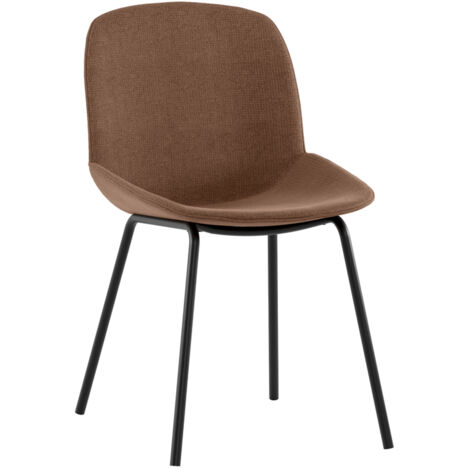 Eva - Stuhl aus rotem Stoff 4-tlg (1/5)