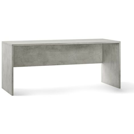 Moderner Schreibtisch aus Beton Cement Holz 180x69x H76 cm