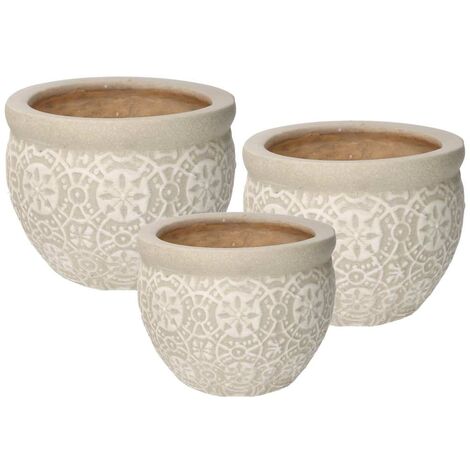 Keramik Toilettensitz 1-3 Dekore Weiß Ø30cm x H21cm (1/5)
