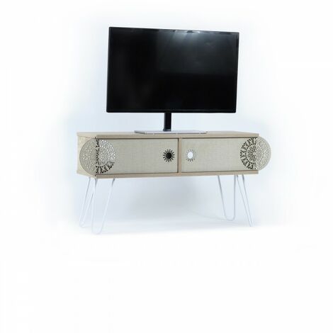 Wohnzimmer Retro-TV-Ständer 106x30x48 cm (1/5)
