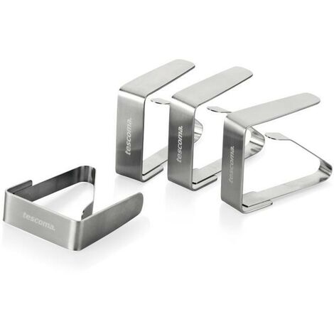 Set mit 4 Presto-Tischdeckenklammern aus Stahl (1/3)