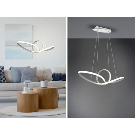 Pendelleuchte Sansa Led 28w Dimmbar Weiß L80 cm Trio Beleuchtung (1/5)