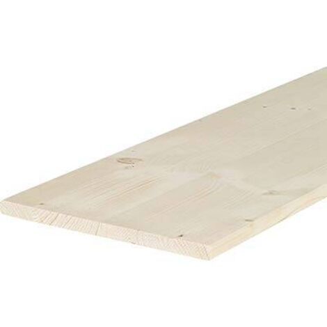 Laminierter Tisch aus Pircher-Tanne, Dicke 18 mm, Abmessungen 2000 x 200 mm.