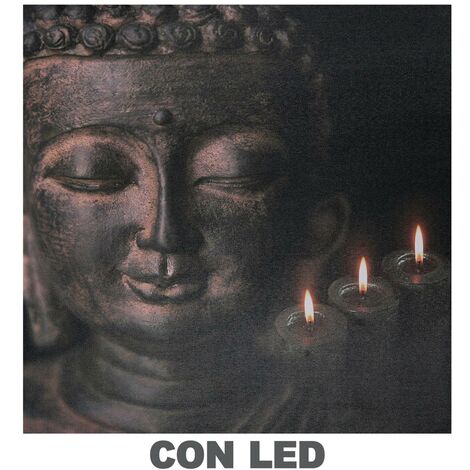 Quadro-LED-Buddha cm40x2,3x40 (1/5)
