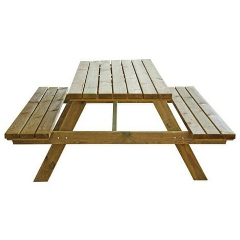 Klapptisch mit Holzbänken Picknicktisch Gartenarbeit Camping