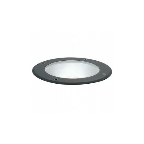 Schwarze Bodeneinbauleuchte aus Aluminiumdruckguss, bruchsicheres Glas, IP65, 40W