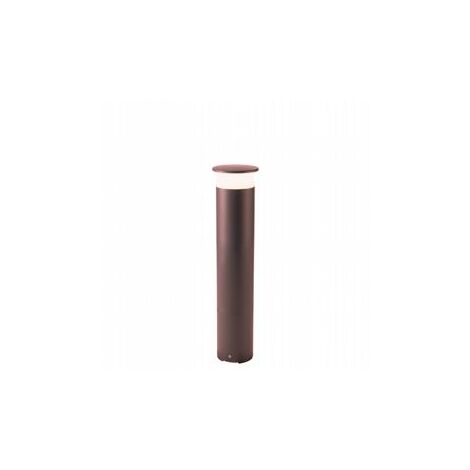 Aluminiumgusspfosten mit opalem Diffusor - LED-Beleuchtung 9W - Natürliches Licht - IP65 Kaffee (1/5)