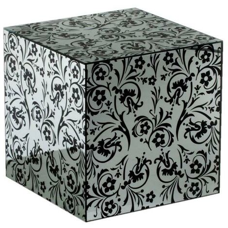 Damast Spiegel Couchtisch 40 x 40 x H 40 cm (1/5)