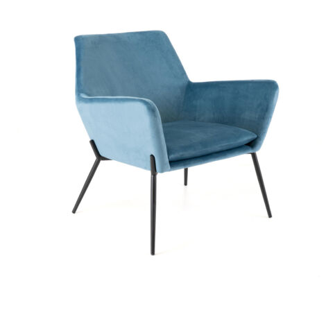 Gemütlicher Sessel - Gin - 54cm x 71.5cm x 70cm - Blau (1/5)