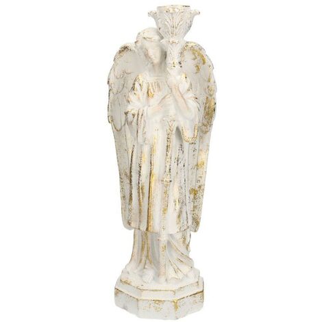 Design Toscano Hundeengel Figur - Geliebter Freund Grabstatue Elfenbein