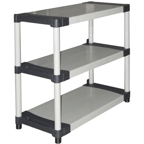 Regal Regalsystem grau in Harz 3 Fachböden ab H 85 cm Schuhablage (1/5)