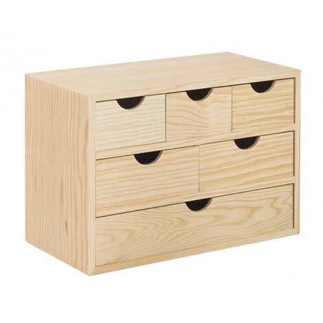 Mini-Kommode aus Holz 40 x 20 x 28 h