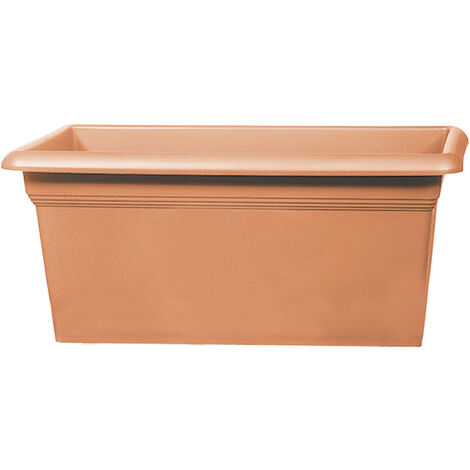 Ecopots Brügge Pflanzkübel Rechteckig 80,6 Cm – Aus Recyceltem Material | Für Balkon & Terrasse