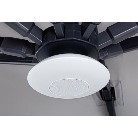 Lautsprecherlampe mit LED für Regenschirm