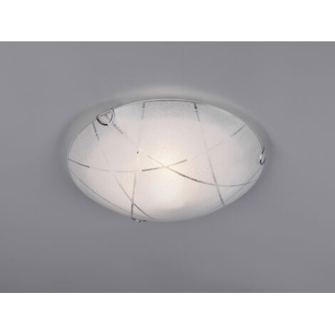 Sandrina Deckenleuchte mit weißem Splittglas 2xE27 Ø40 cm Trio Lighting (1/5)