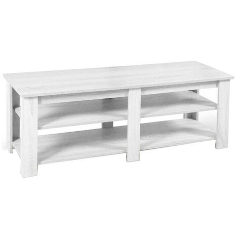 Wohnzimmer niedriges Zimmer TV-Ständer cm 120x 40 x 40 h weiß (1/3)