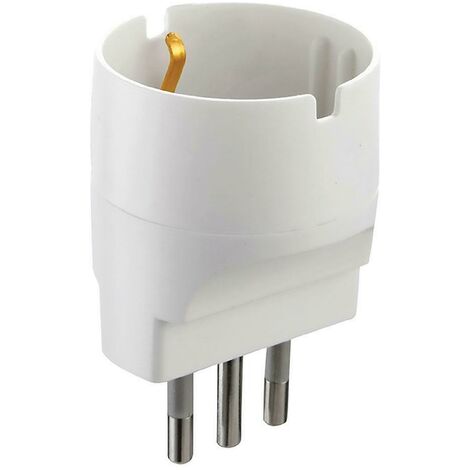 2P T 10A Einzelstecker-Adapter