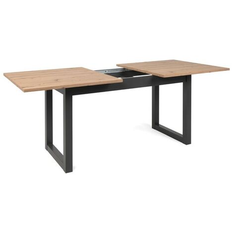 Moderner ausziehbarer Eichen-Wohnküchentisch 160-200 x 90 cm