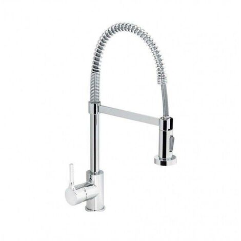 Essebagno Magneto Spültischmischer Mit Handbrause – Gun Metal Grau, ESSEFIX Montage