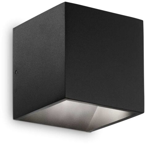 Rubik Wandleuchte schwarz 3000K - L100xH100xP100mm