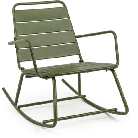Outdoor-Schaukelstuhl Forest Lillian - Stahl für den Außenbereich - 63 x 90 x 74h cm