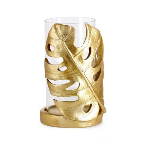 4x Palong Blatt Monstera Gold 14x14,8x23h
