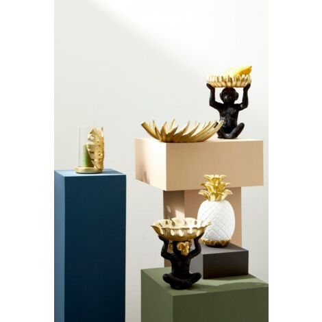 4x Palong Blatt Monstera Gold 14x14,8x23h