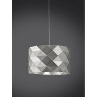 Aufhängung 5 Lichter Silber in verchromtem Metall Cm. 40 x 25 Std