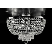 Imperial Deckenlampe aus Eisen und verchromtem Messing mit sechs Lichtern 50x h37 cm