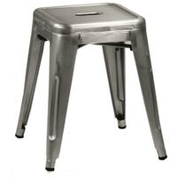 Hocker aus verzinktem Bristol-Eisen cm39x39h45