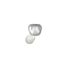 Silberne Wandlampe aus Metall Cm. 19 x 25 x 26 Uhr